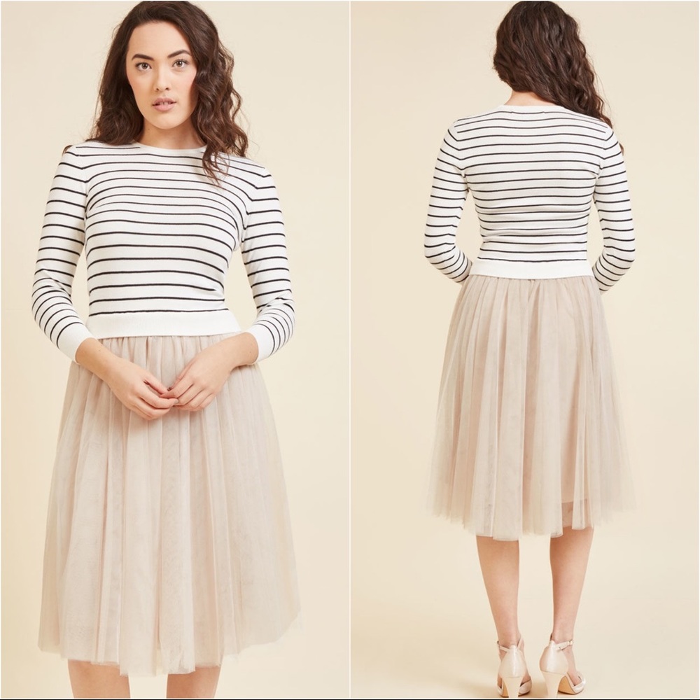 ♣️ EUC ModCloth Tokyo Gift Twofer Dress Size L ♣️